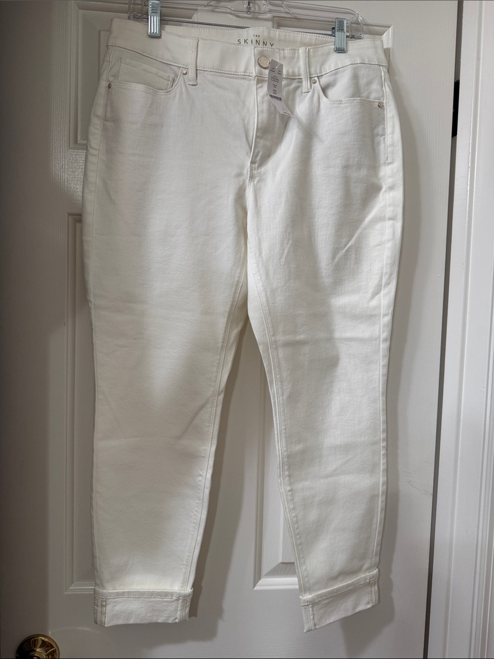 White House Black Market White Skinny Jeans — Slim Fit Women's Denim - 10S *NWT